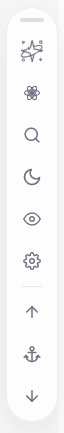 Floating button group — button positions and icons
